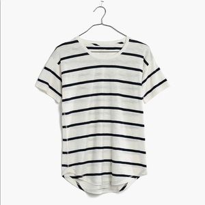 Madewell Striped Whisper Cotton Crewneck Tee